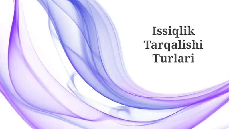 Issiqlik Tarqalishi Turlari 1