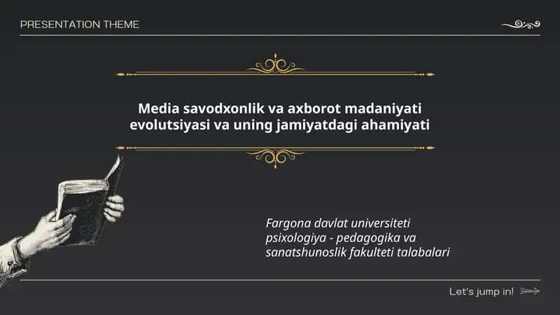 Media savodxonlik va axborot madaniyati evolutsiyasi va uning jamiyatdagi ahamiyati 1