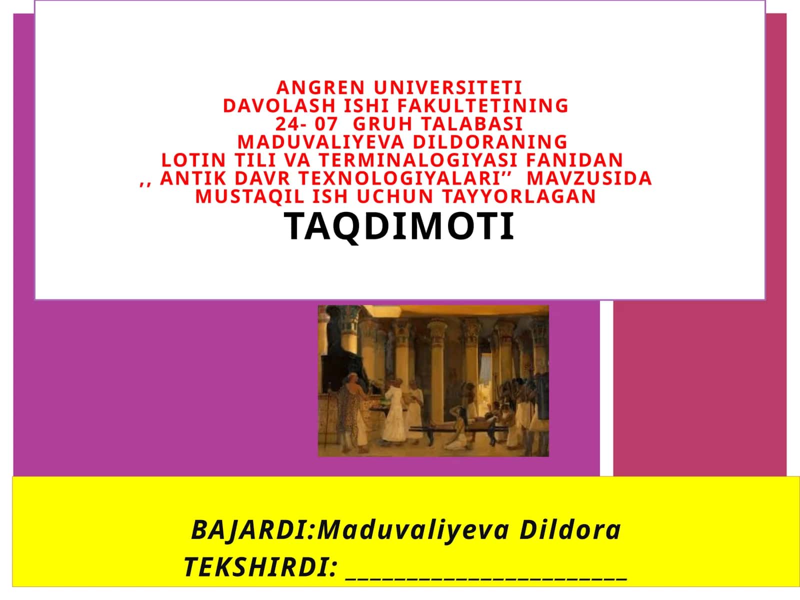 Antik davr texnologiyalari 1