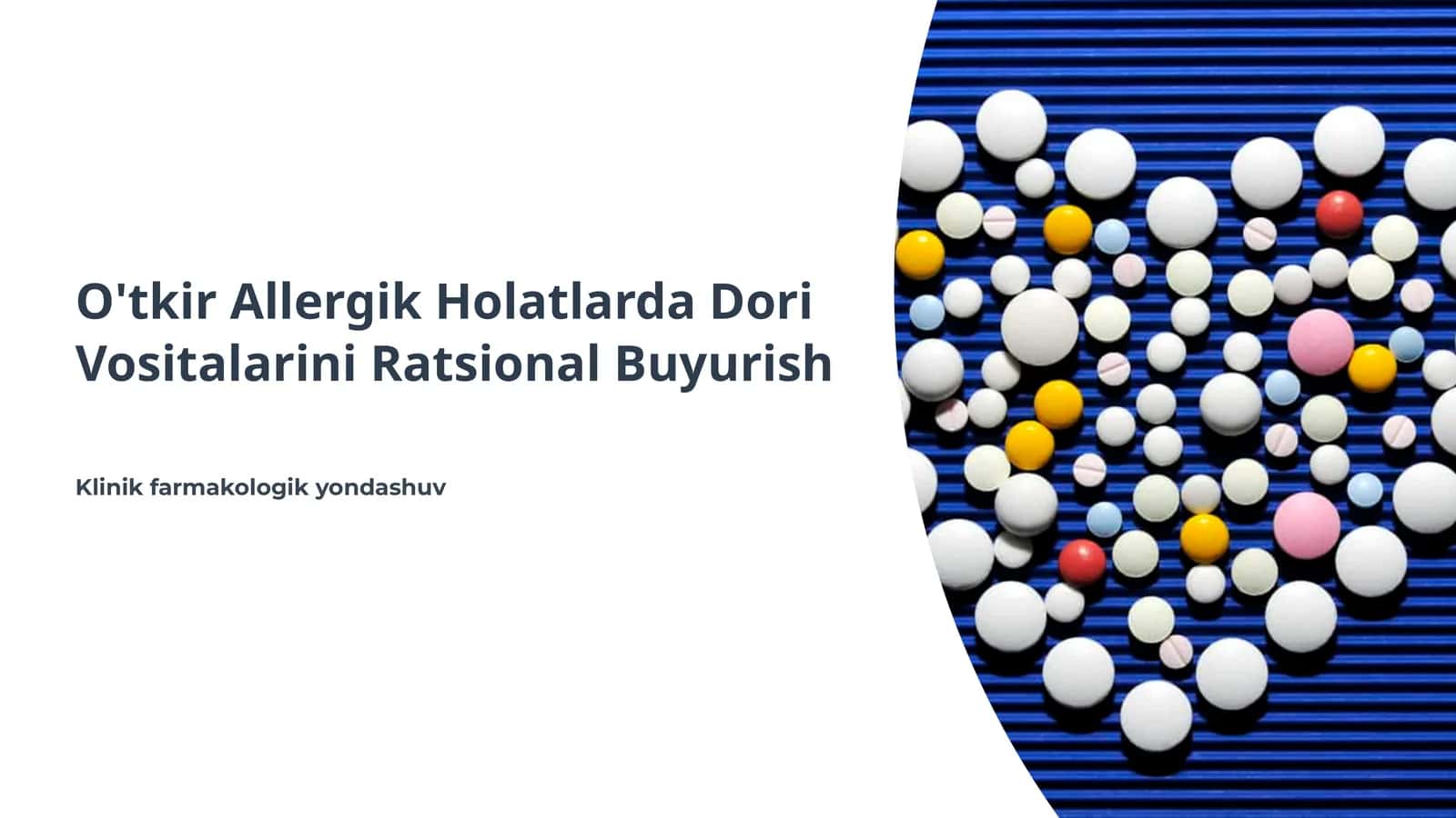 O'tkir Allergik Holatlarda Dori Vositalarini Ratsional Buyurish 1