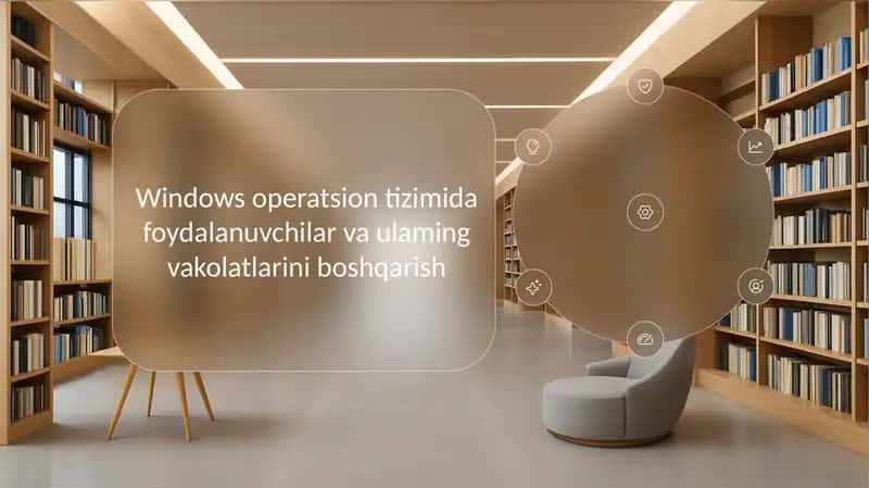 Windows operatsion tizimida foydalanuvchilar va ulaming vakolatlarini boshqarish 1