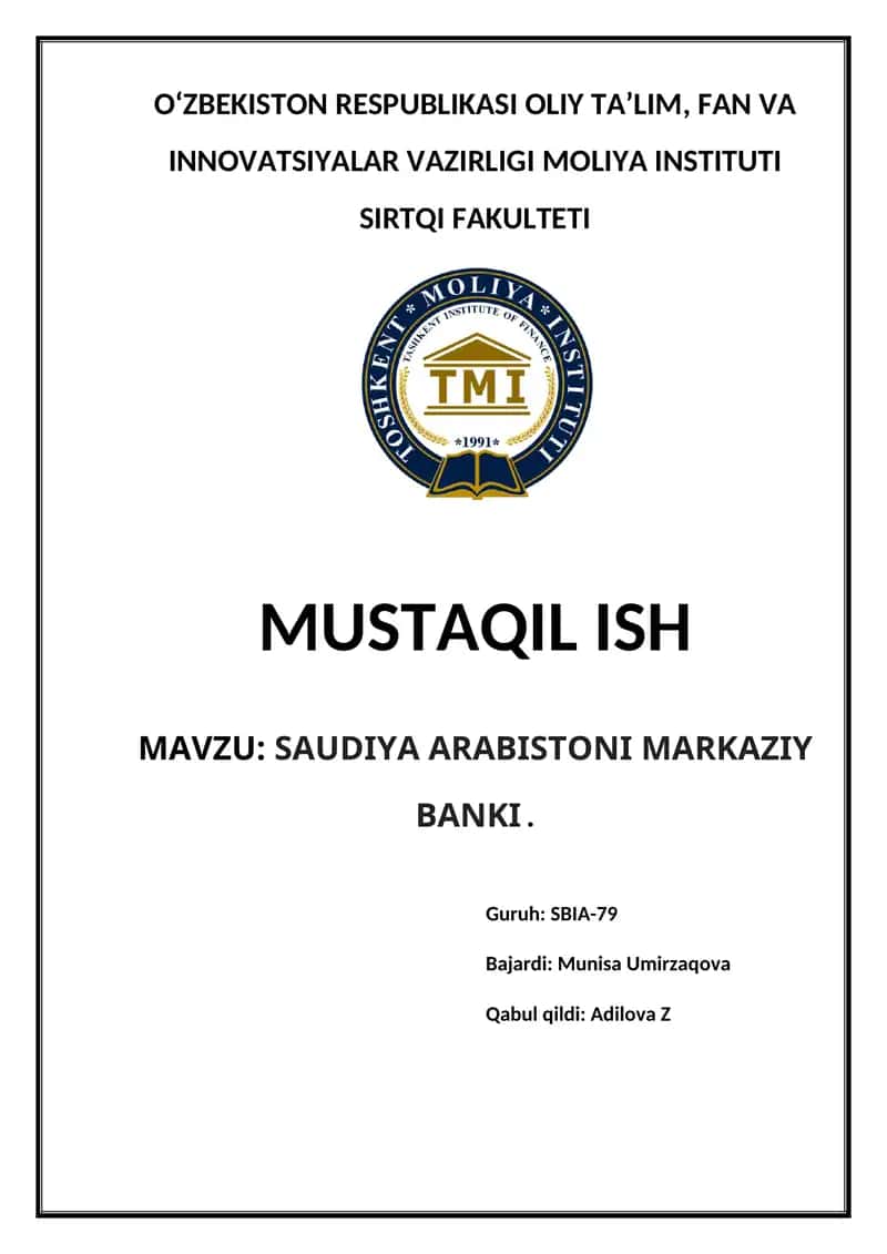 Saudiya Markaziy Banki 1