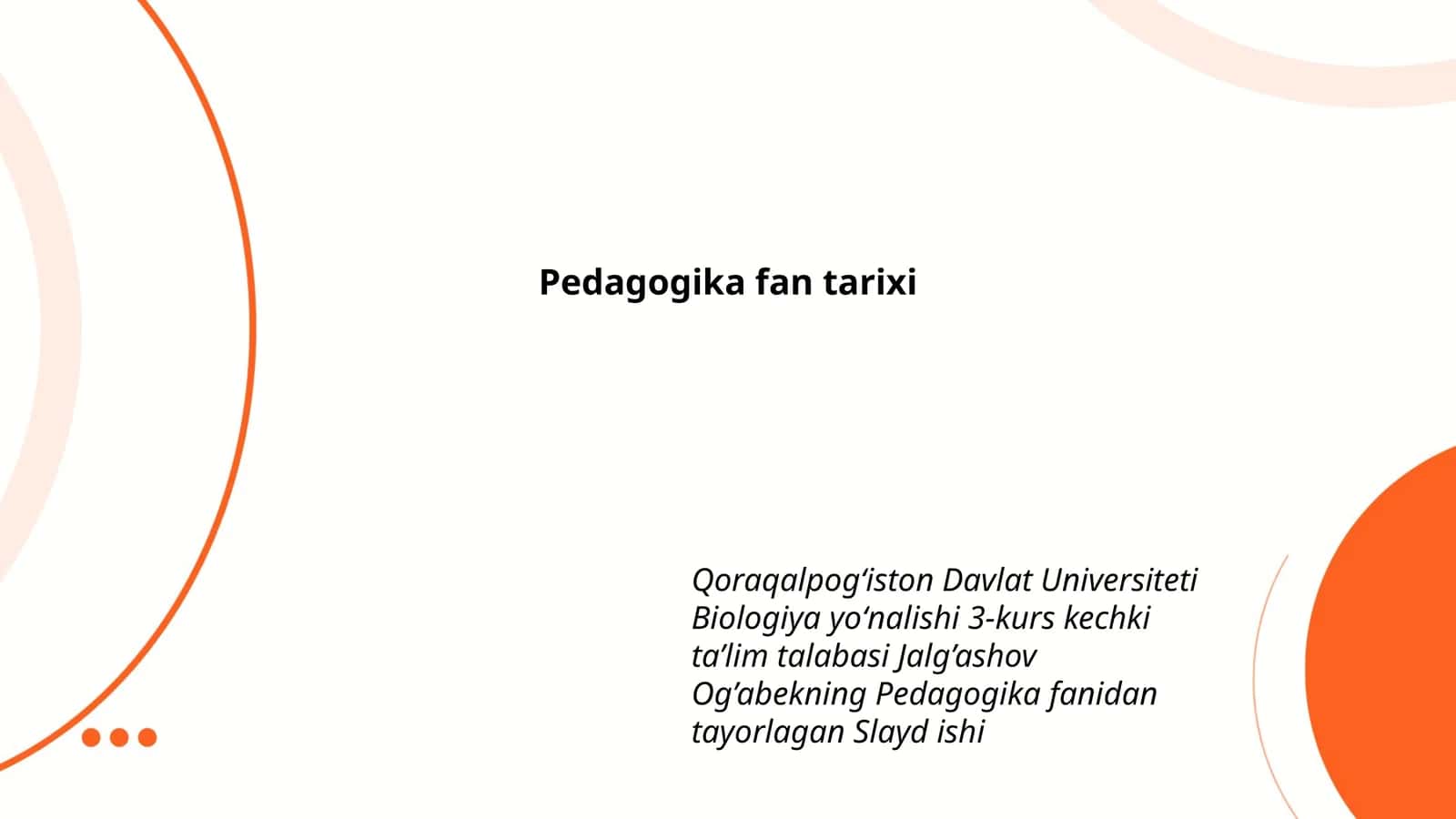 Pedagogika fan tarixi 1