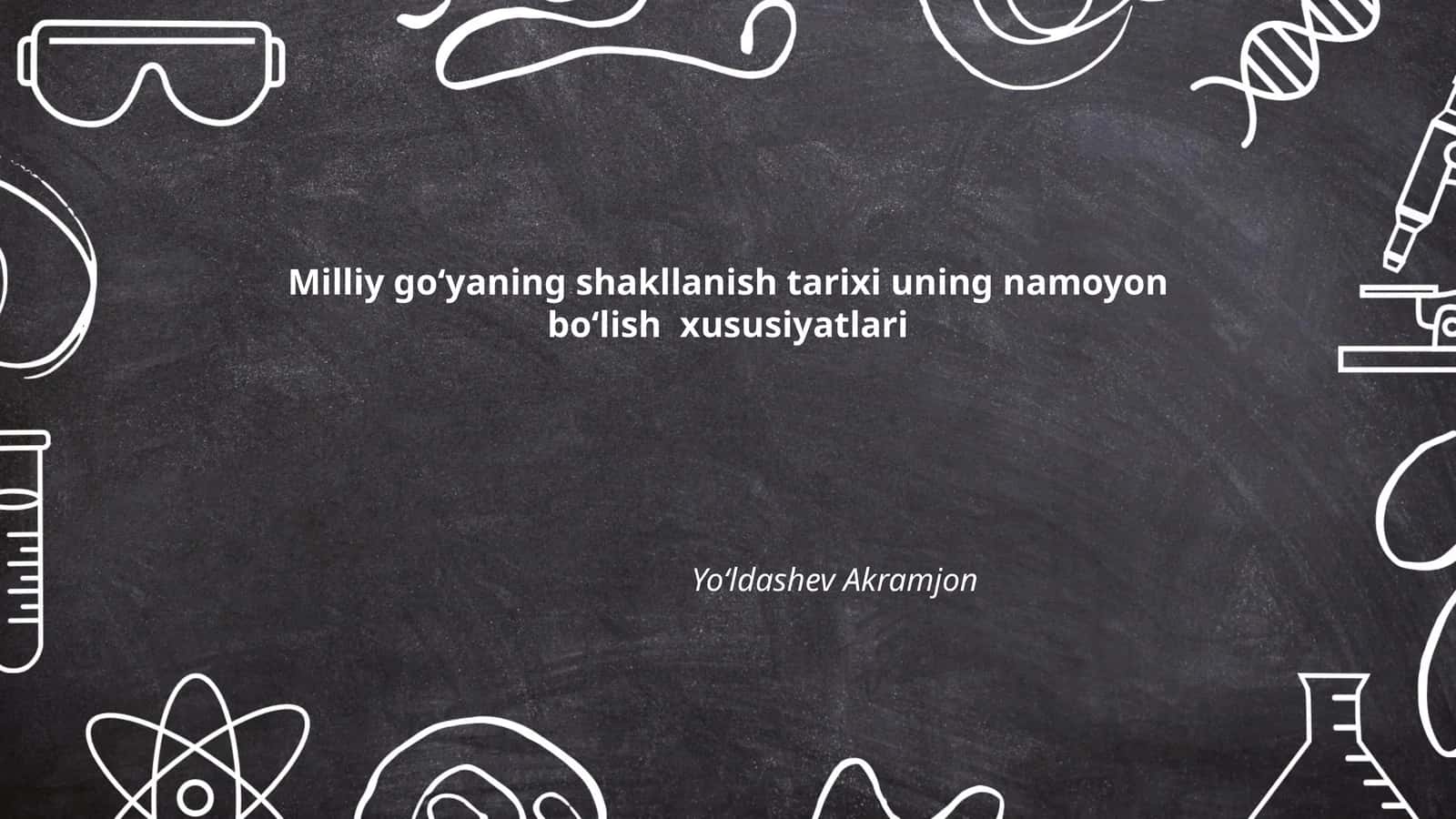 Milliy g'oyaning antropologik asoslari 1