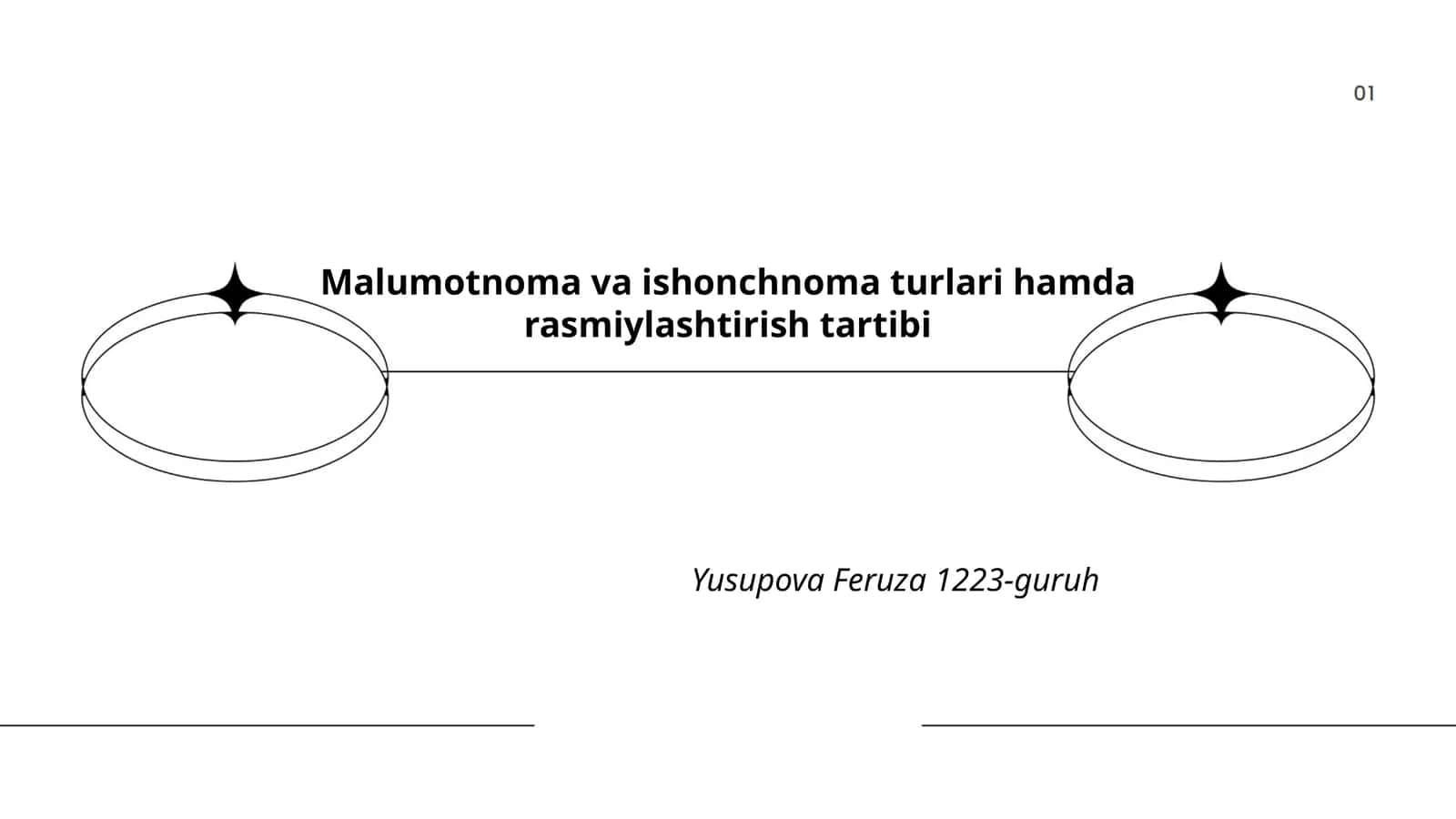 Malumotnoma va ishonchnoma turlari hamda rasmiylashtirish tartibi 1