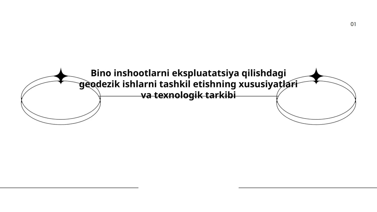 Bino inshootlarni ekspluatatsiya qilishdagi geodezik ishlarni tashkil etishning xususiyatlari va texnologik tarkibi 1