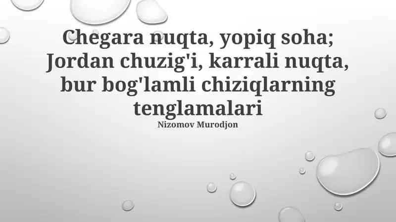 Ko'p nuqtalar geometriyada, masalan, 2 o'lchovli tekislikda 3 dan ortiq nuqtalarning bir-biriga nisbatan joylashuvini 1