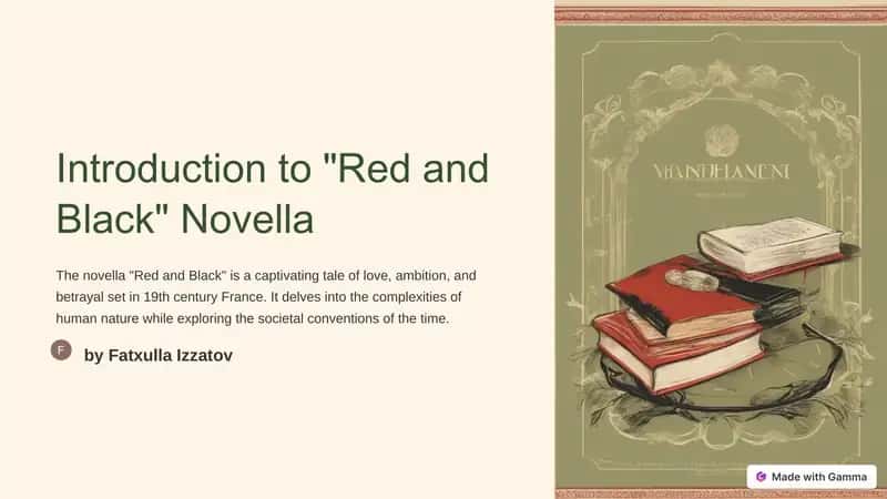 "Red and Black" Novella 1