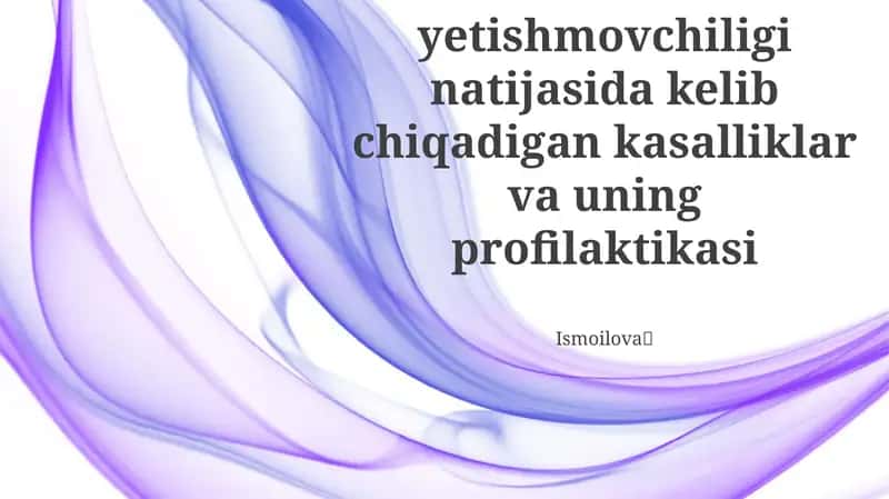 Yod etishmovchiligi kasalliklari 1