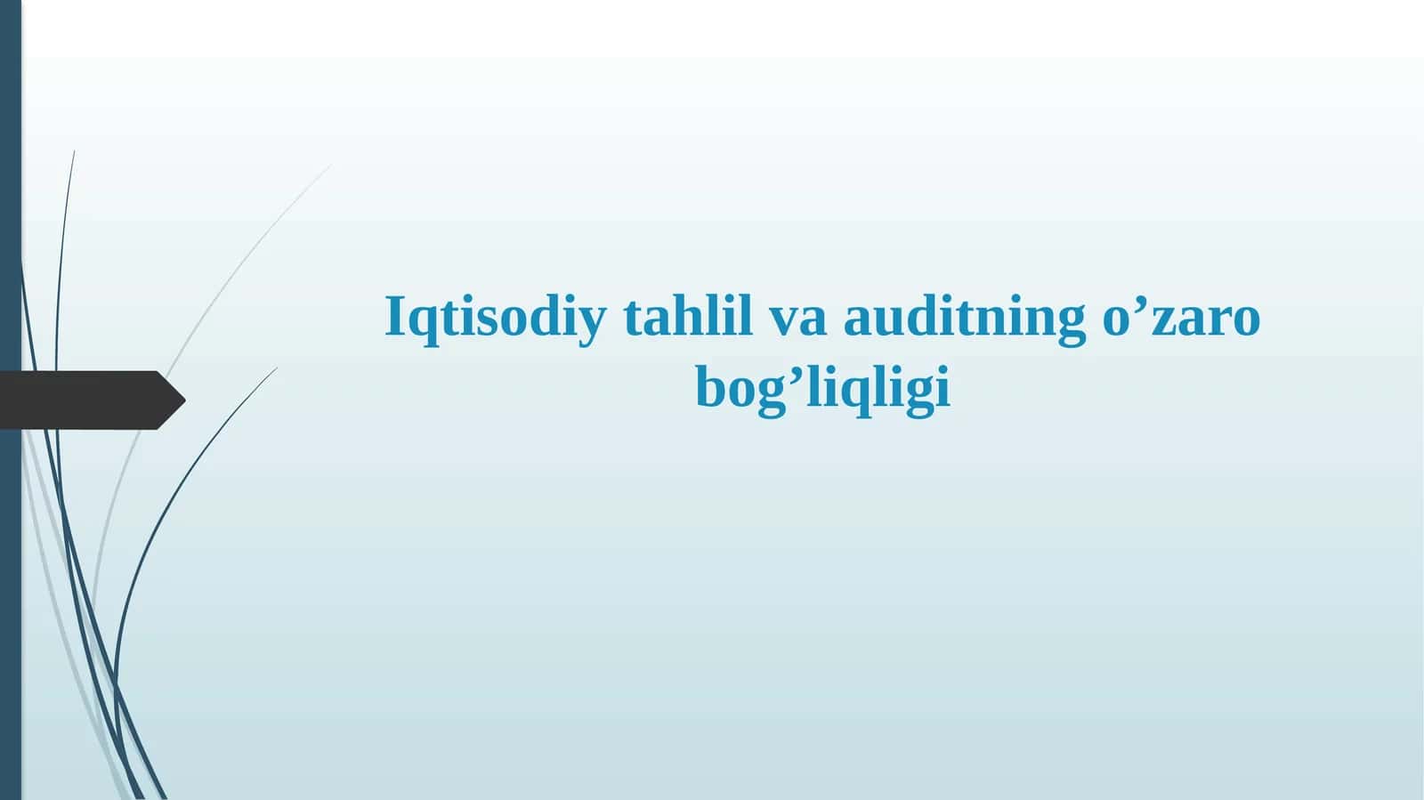 Iqtisodiy Tahlil va Audit 1