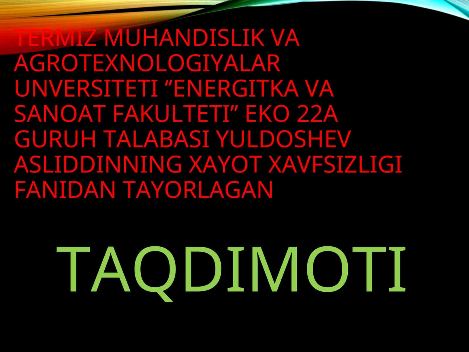 ishlab chiqarish korxonalarida shovqin va titrash 1