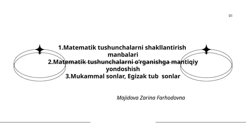 Matematik tushunchalarni shakllantirish manbalari 1