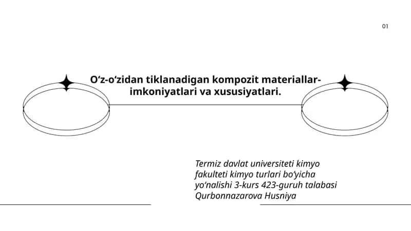 Oʻz-oʻzidan tiklanadigan kompozit materiallar-imkoniyatlari va xususiyatlari 1