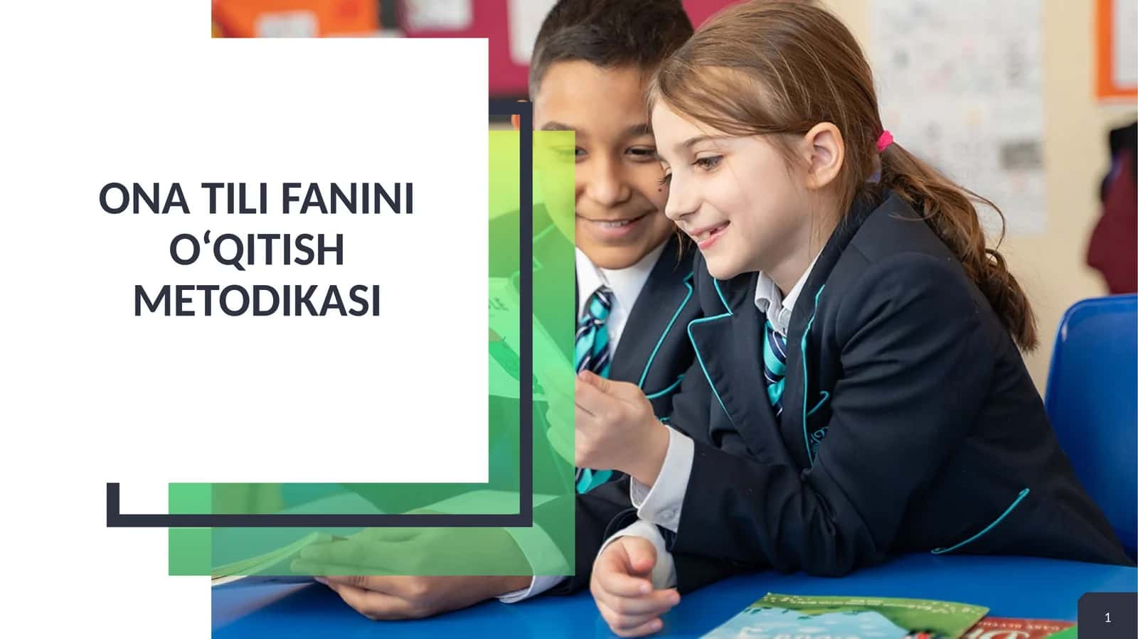 Ona tili o‘qitish metodikasi 1
