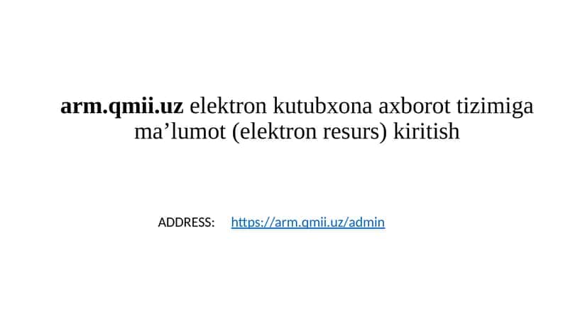 Elektron kutubxona axborot tizimi 1