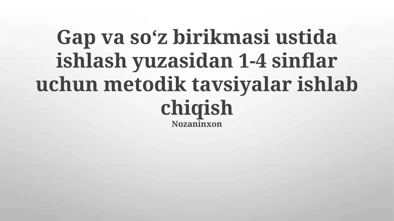 Murakkab so'zlar bilan ishlash metodikasi 1