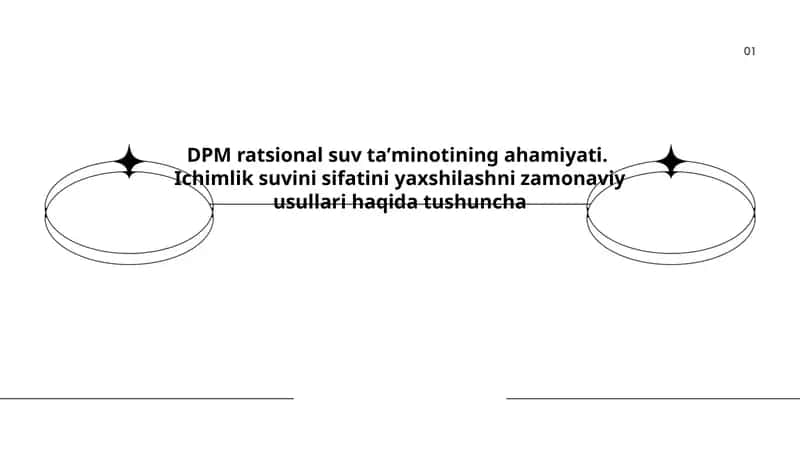 DPM ratsional suv ta'minotining asosiy prinsiplari 1