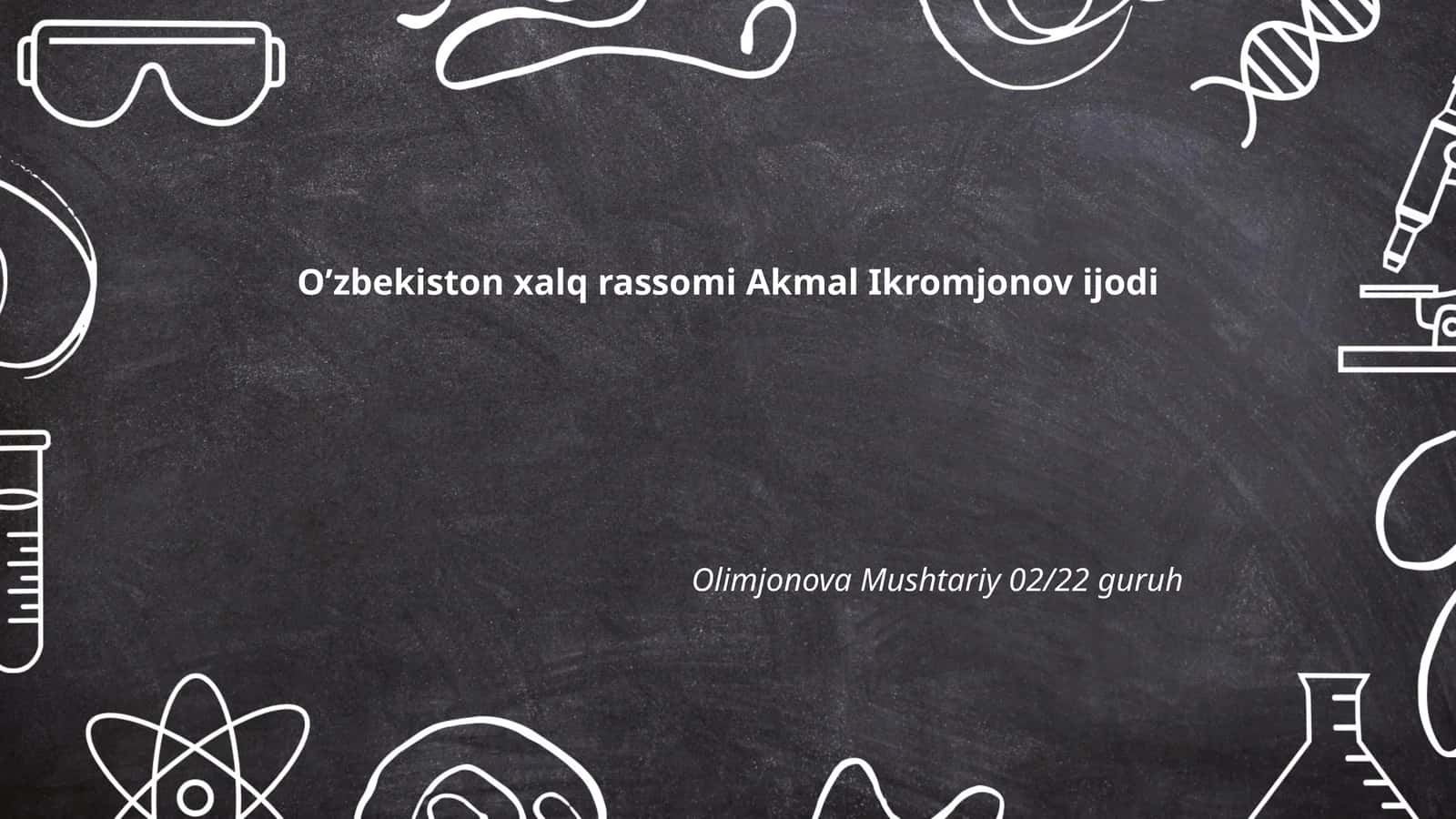 Akmal Ikromjonovning ijodiy uslubi 1