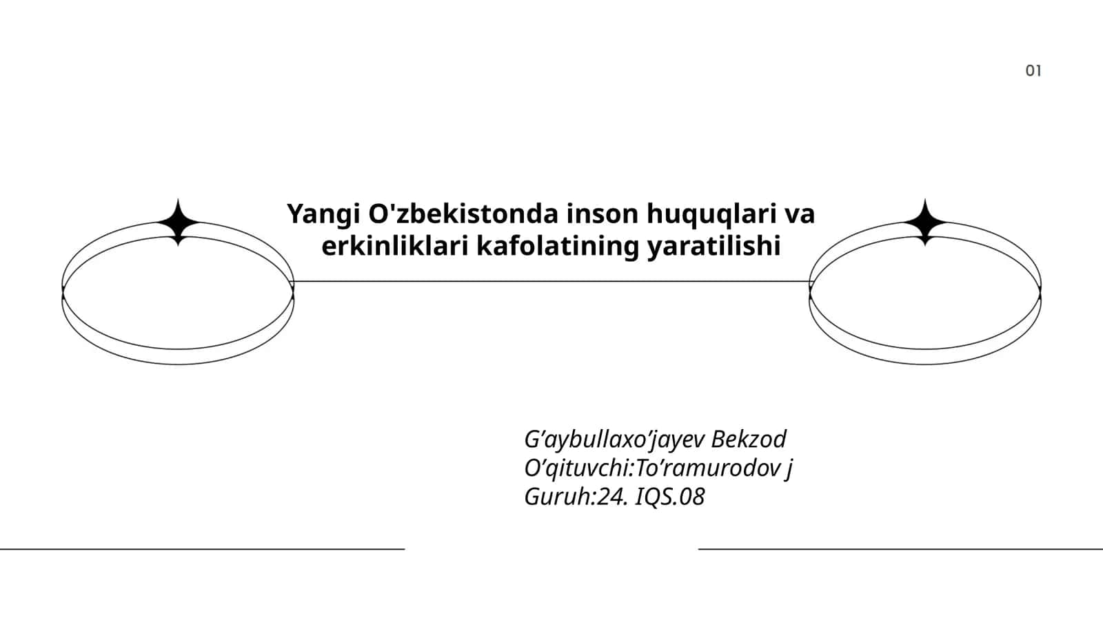 Yangi O'zbekistonda inson huquqlari va erkinliklari kafolatining yaratilishi 1