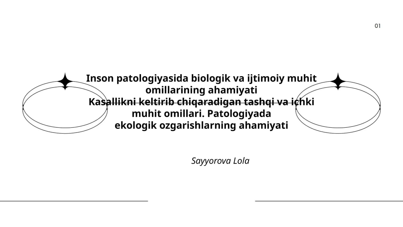 Inson patologiyasida biologik va ijtimoiy muhit omillarining ahamiyati 1