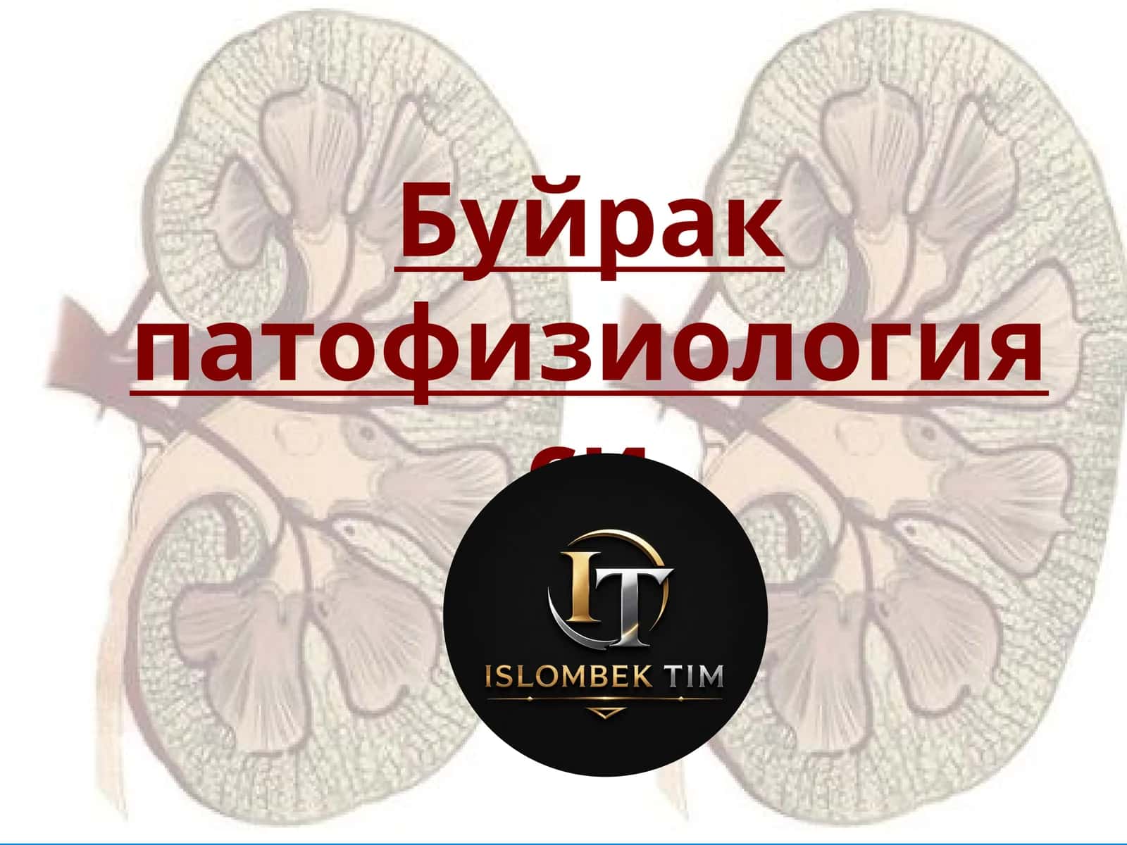 Буйрак патофизиологияси 1