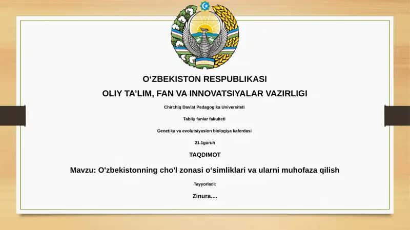 O'zbekistonning cho'l zonasi o‘simliklari va ularni muhofaza qilish 1