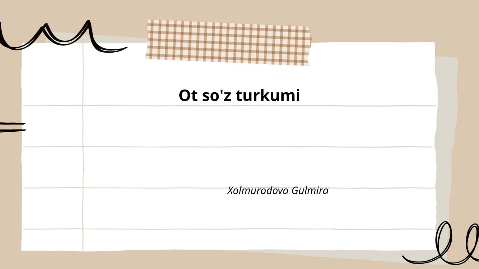 Ot so'z turkumi 1