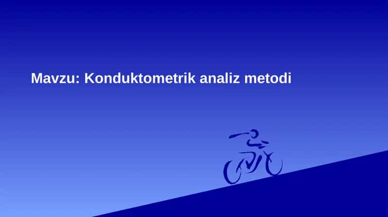 Konduktometrik analiz metodi 1