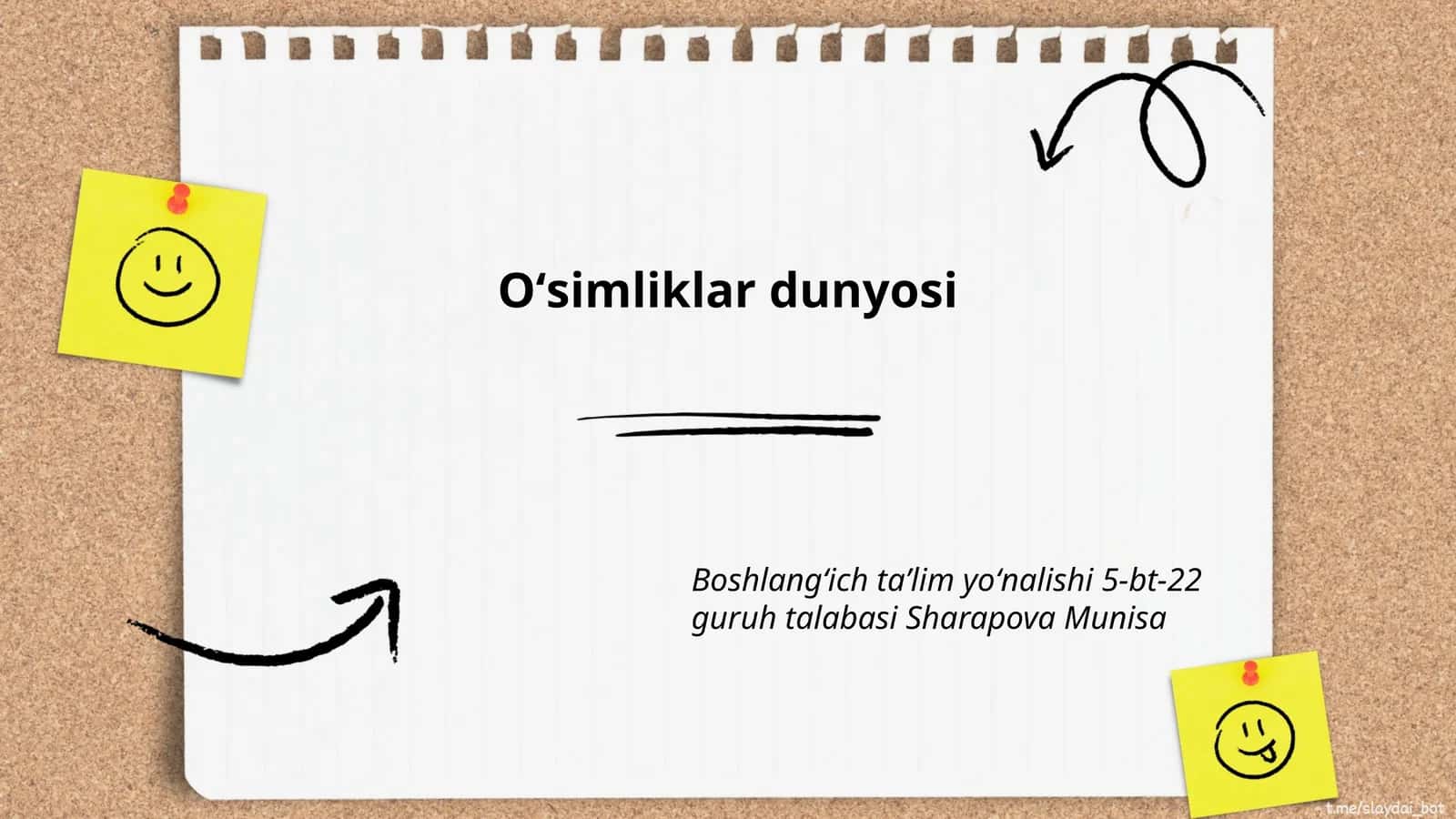 Oʻsimliklar dunyosi 1