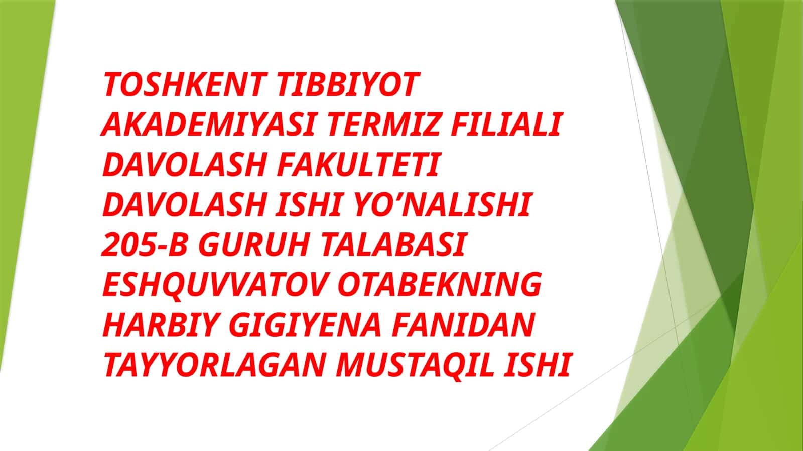 OKK QO’LLANILGAN SHAROITDA SUV TA’MINOTINI SANITAR NAZORATIDAN O’TKAZISH 1