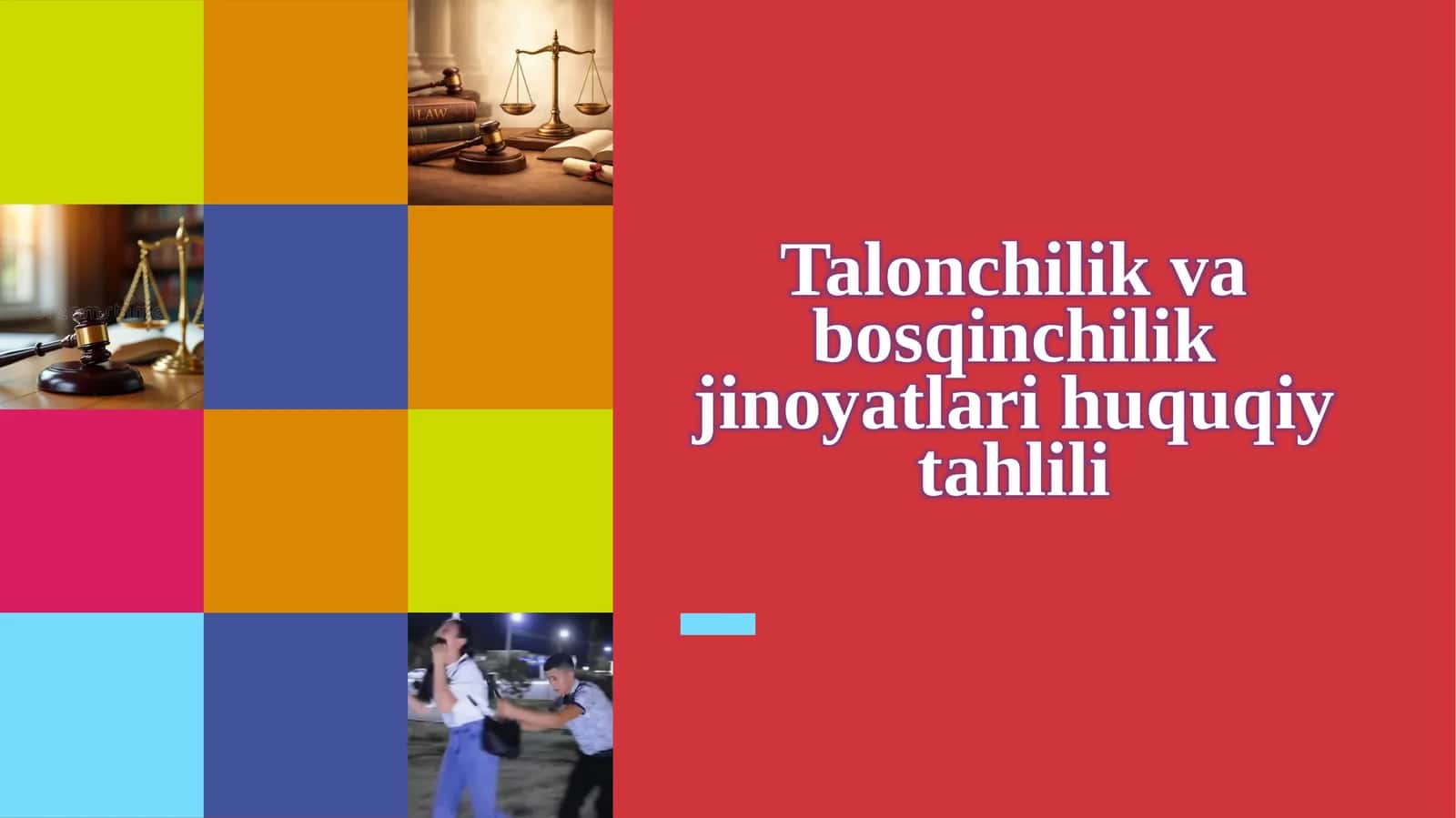 Talonchilik va bosqinchilik jinoyatlari huquqiy tahlili 1
