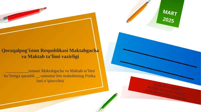 ELEKTR MAYDONKUCHLANGANLIGINING SUPERPOZITSIYAPRINSIPI 1