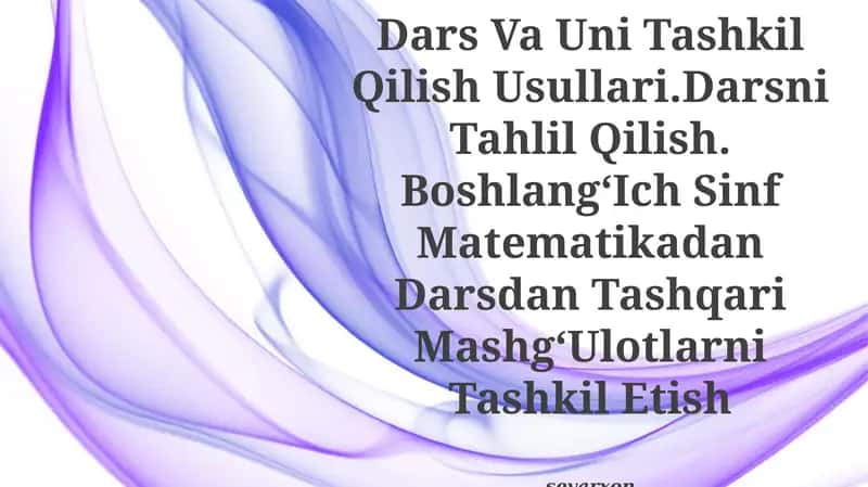 Dars Mazmuni 1