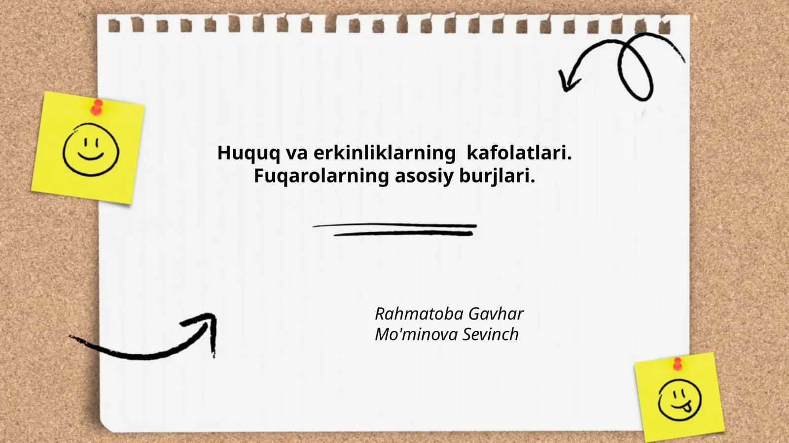 Huquq va erkinliklarning kafolatlari 1