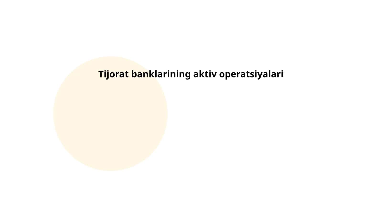 Tijorat banklarining aktiv operatsiyalari 1