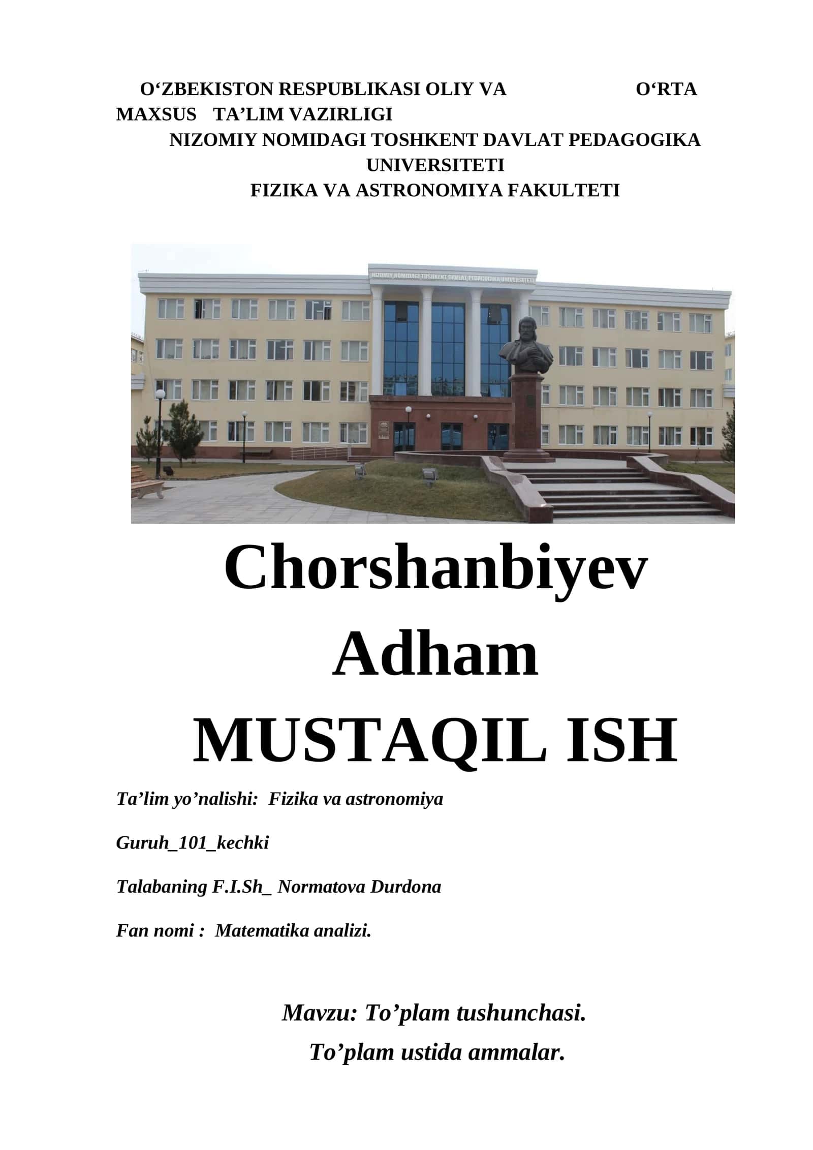 To’plam tushunchasi 1