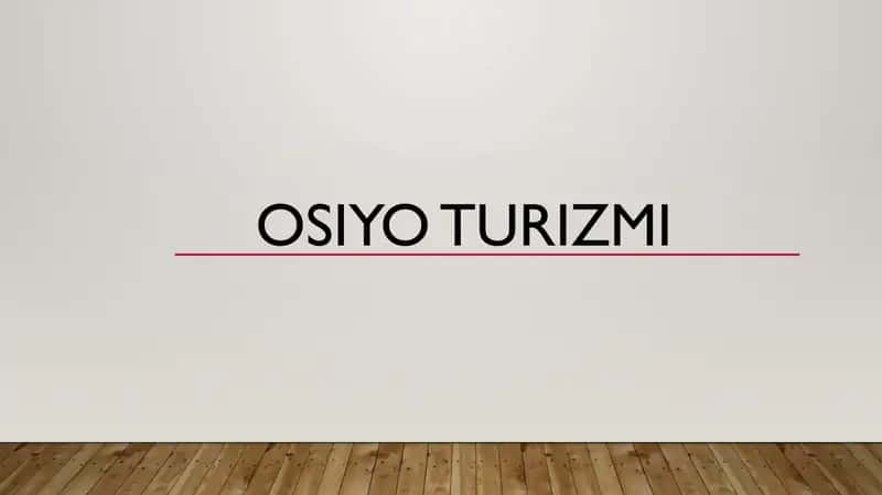Osiyo turizmi 1