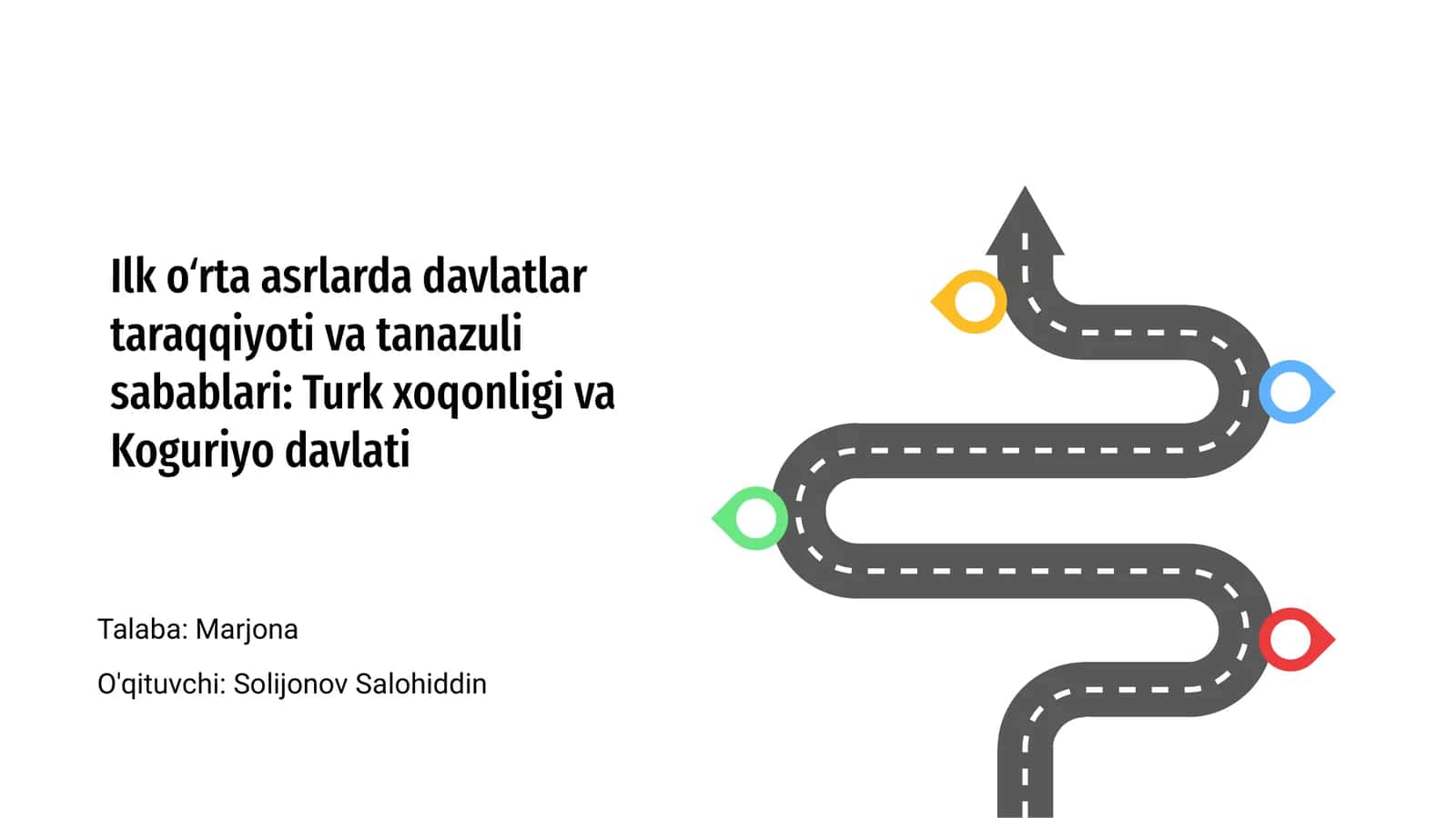 Ilk oʻrta asrlarda davlatlar taraqqiyoti va tanazuli sabablari: Turk xoqonligi va Koguriyo davlati 1