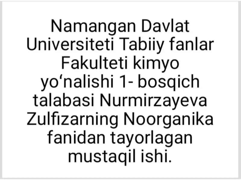 Kimyoviy elementlar davriy sistemasi (Davriy jadval) 1