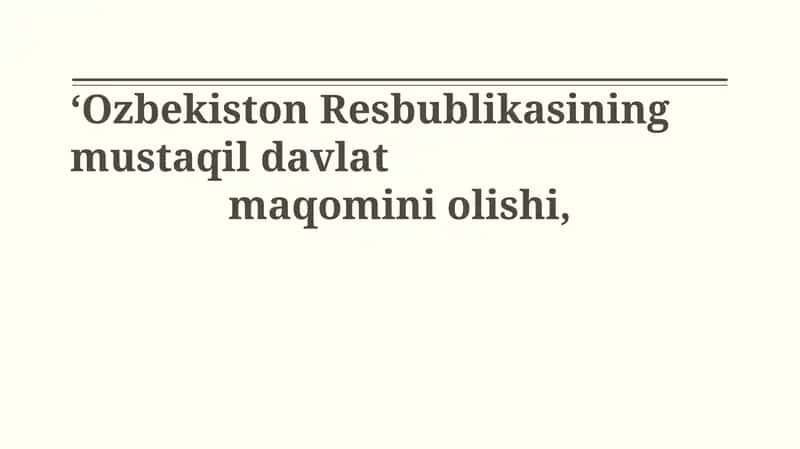 Mustaqillik Deklaratsiyasi