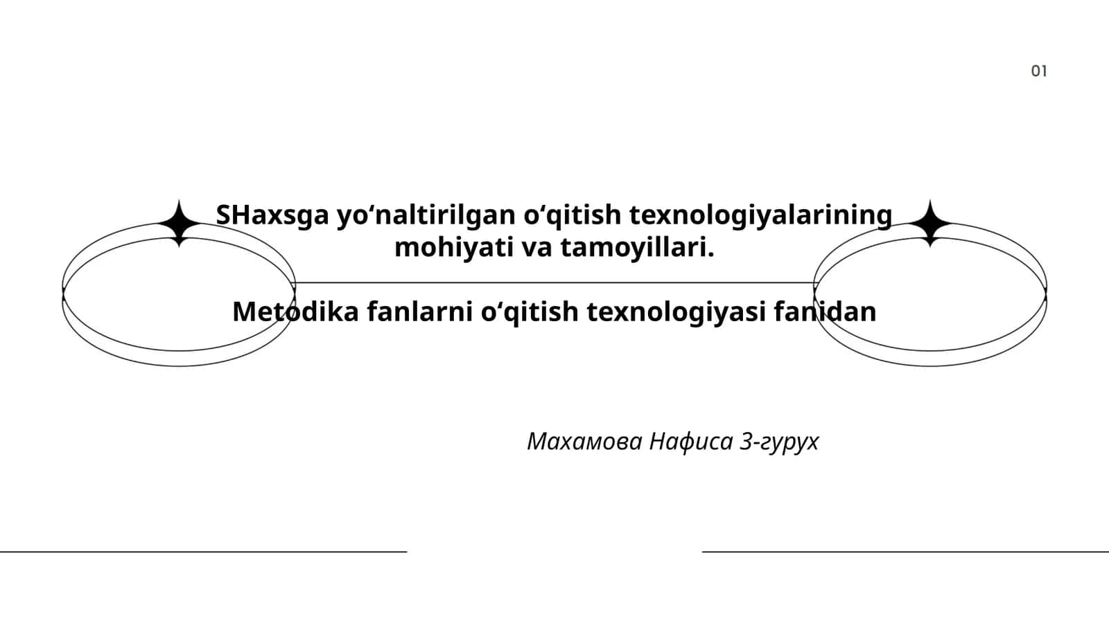 Metodika fanlarni oʻqitish texnologiyasi fanidan Махамова Нафиса 3-гурух 1