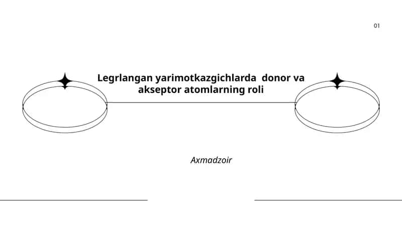 Legrlangan yarimotkazgichlarda donor va akseptor atomlarning roli 1