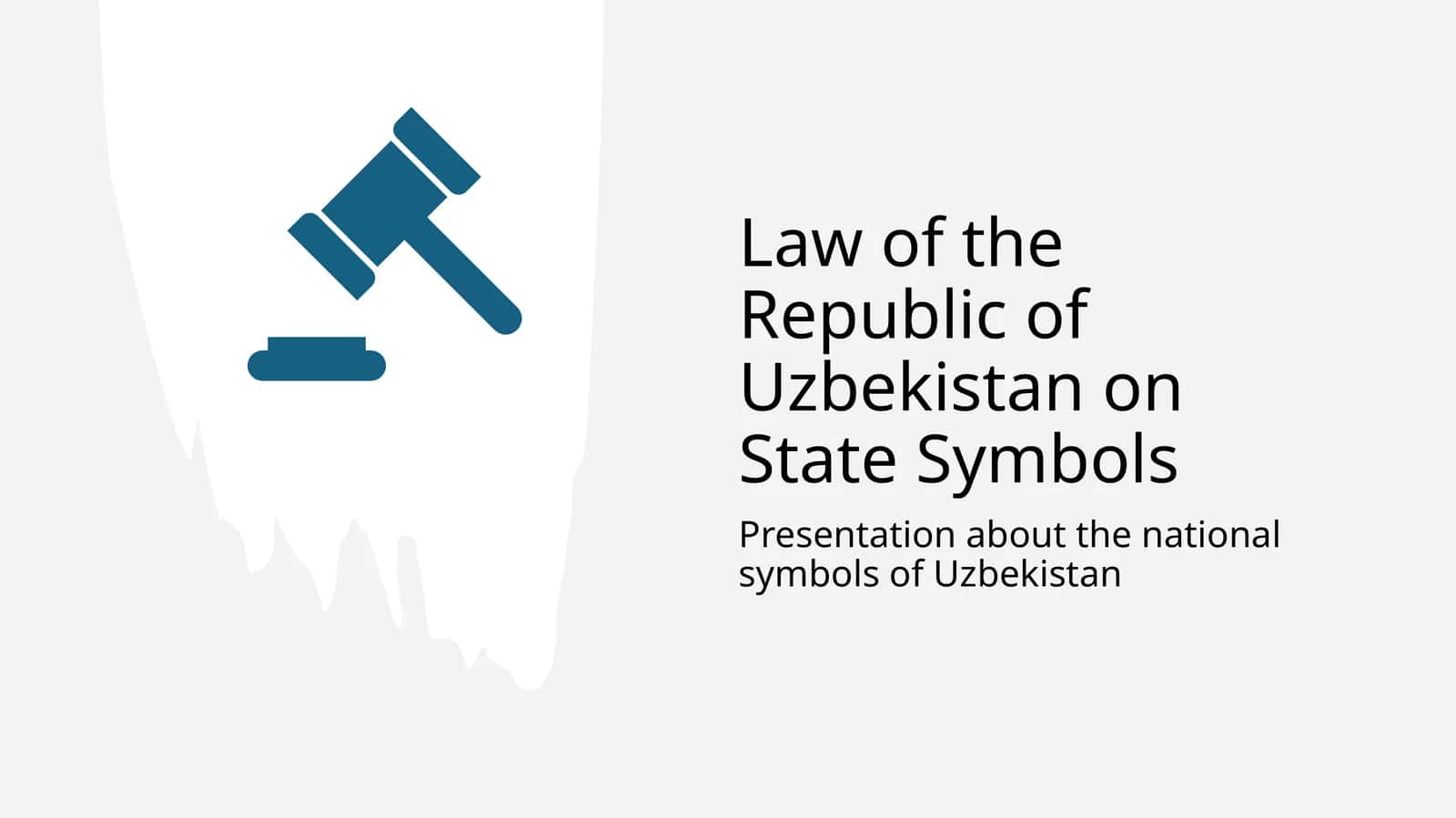 Law of the Republic of Uzbekistan on State Symbols 1