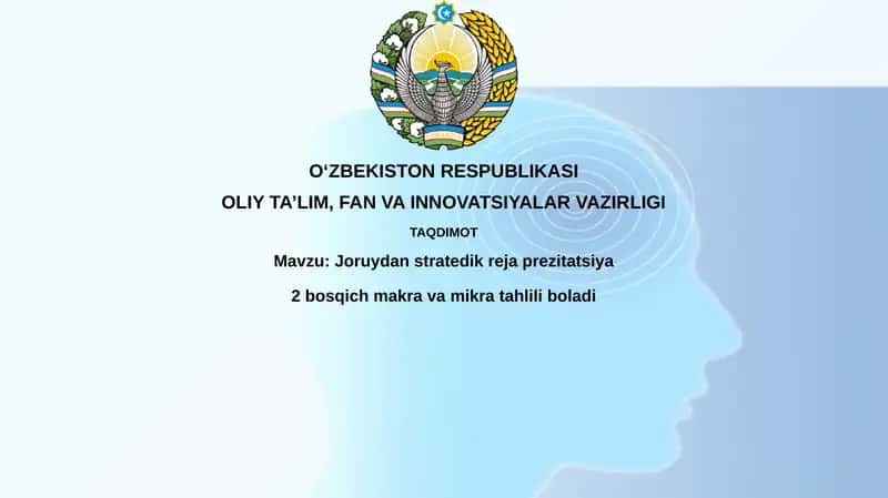 Joruydan stratejik rejalashtirishning 2-bosqichi makro va mikro tahlili 1