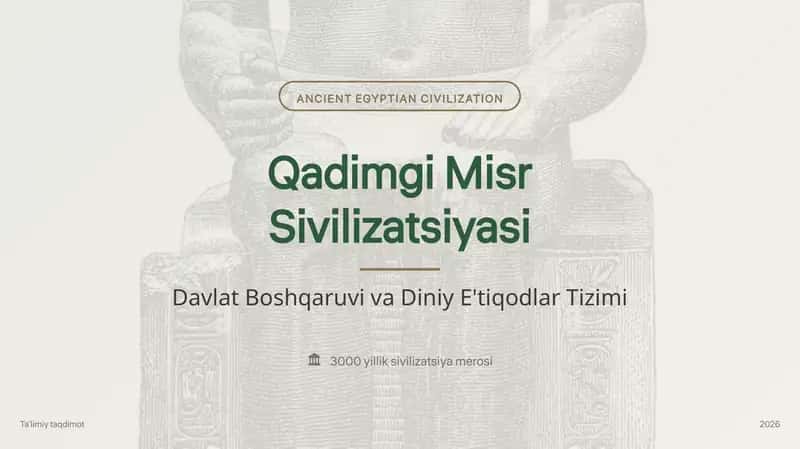 Qadimgi Misr Sivilizatsiyasi 1