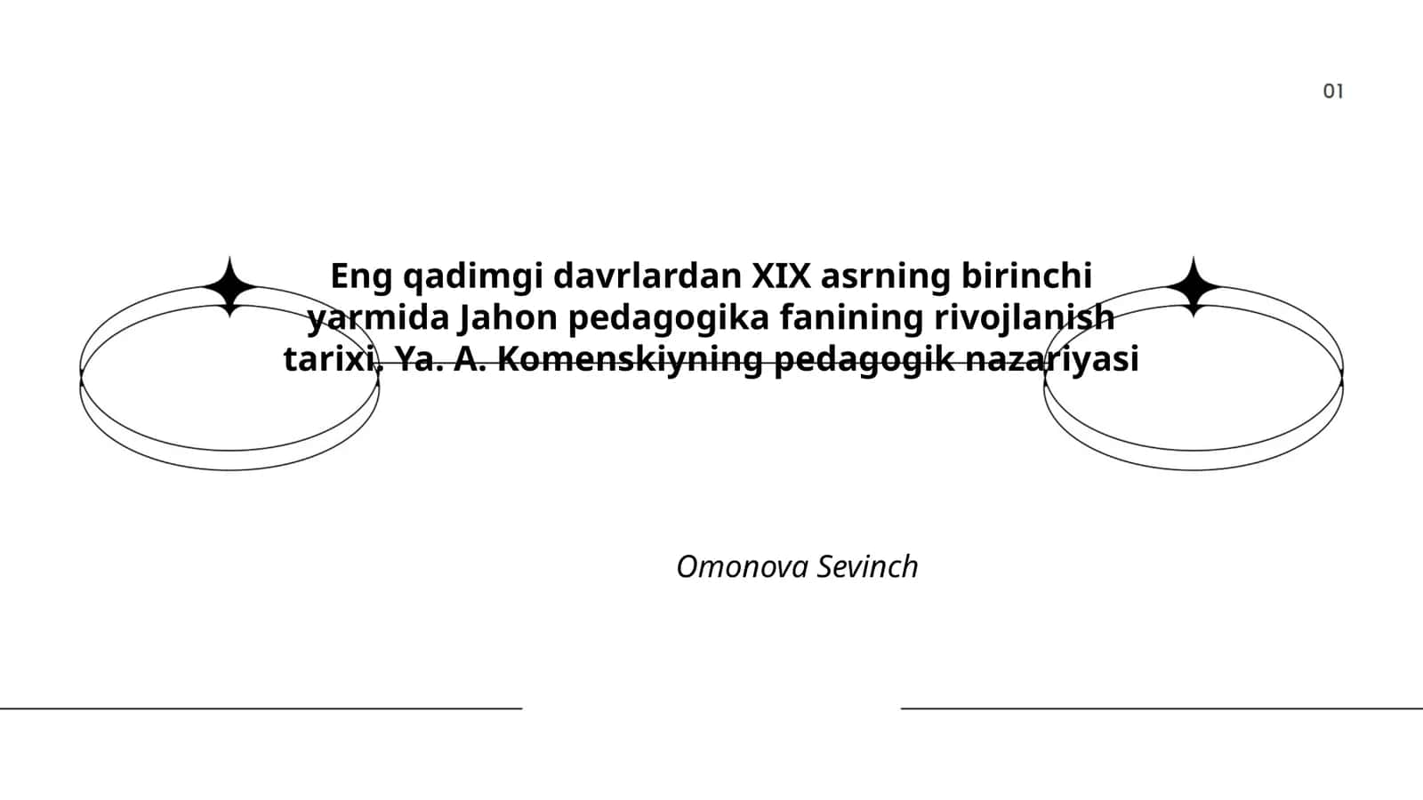 Jahon pedagogika fanining rivojlanish tarixi 1