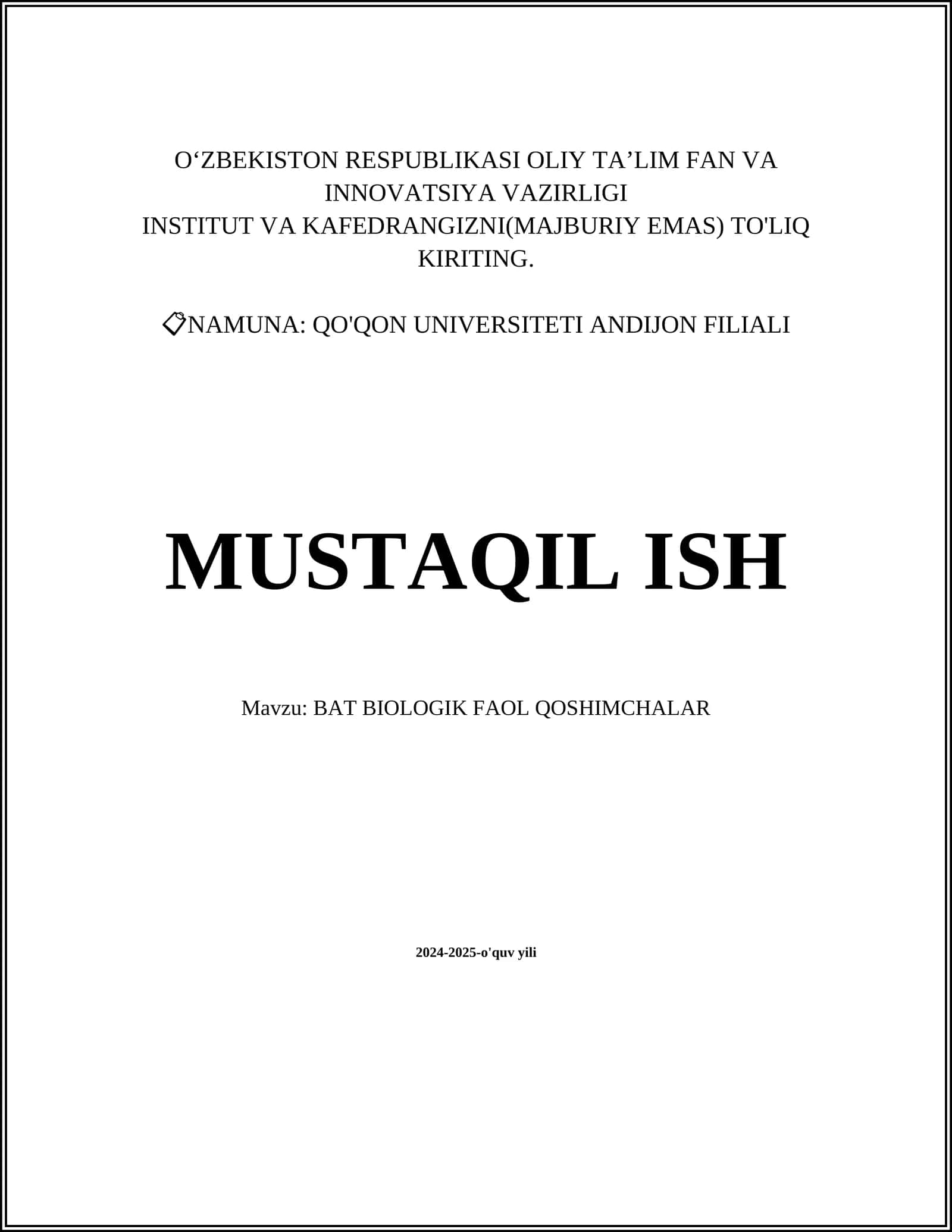 Biologik Faol Qoshimchalar 1
