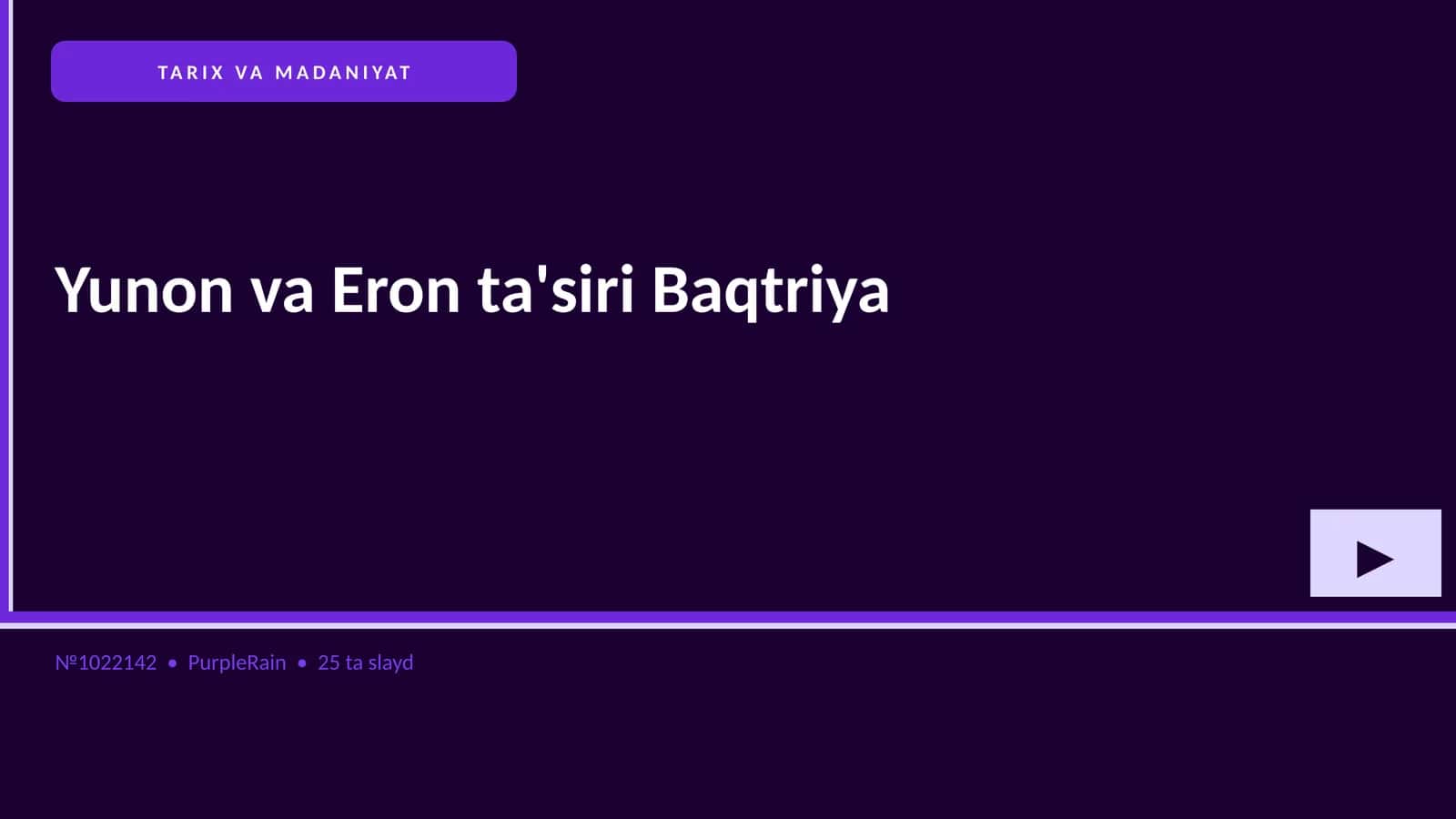 Yunon va Eron ta'siri Baqtriya 1