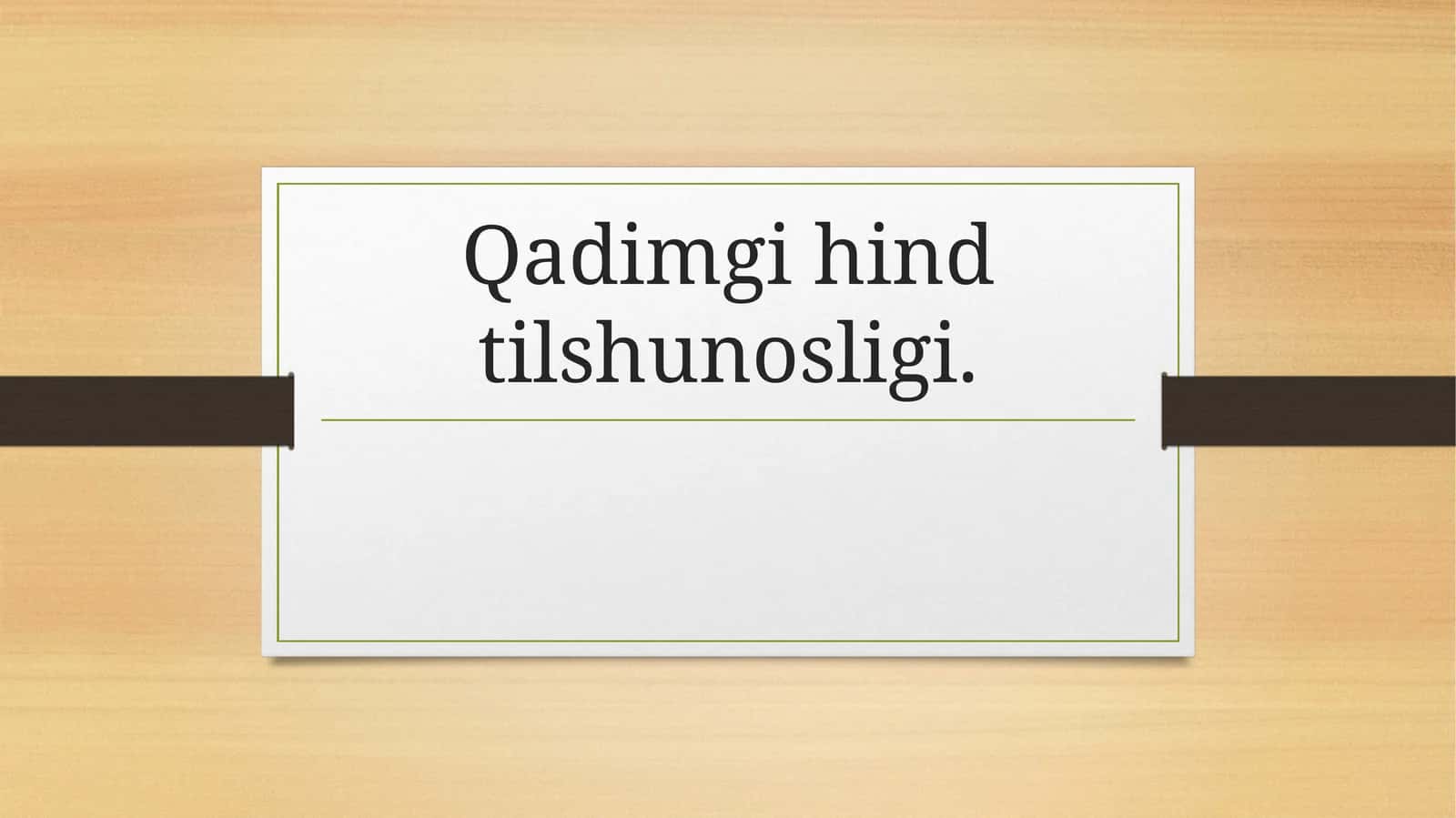 Qadimgi hind tilshunosligi 1