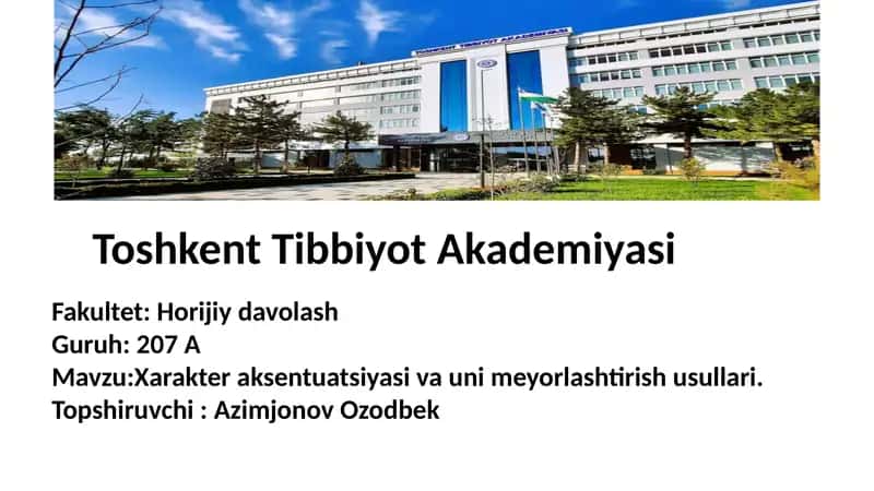 Xarakterning aksentuatsiyasi 1